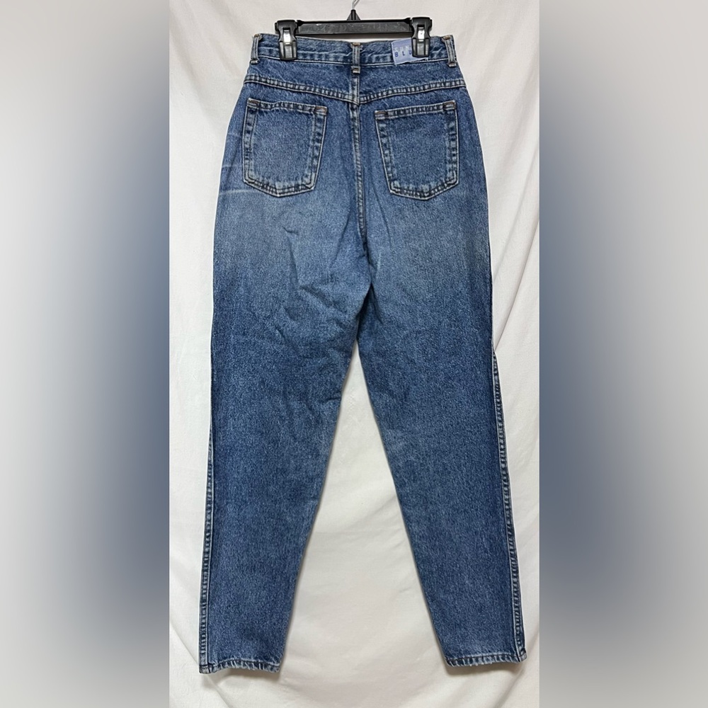 Vintage 80’s SUNSET BLUES High Waist No Stretch Mom Jeans Straight Leg Denim - Picture 7 of 11